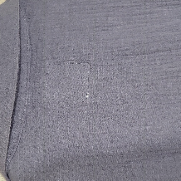 C&C California Womens L Shorts Romper Cotton Gauze Lightweight Pockets Utility - Picture 9 of 10